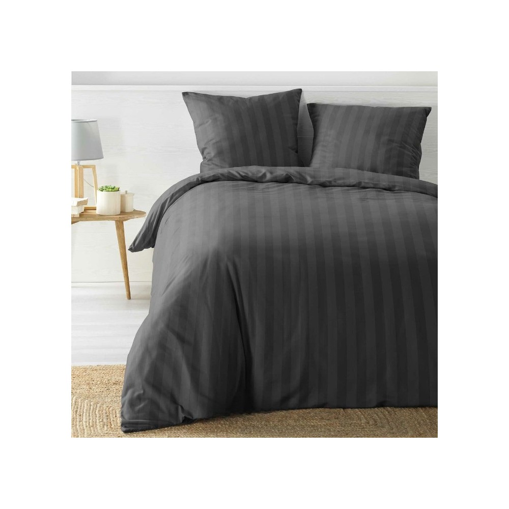 Parure de Lit - Cléo UNI Housse de Couette 240 x 220 cm + Taies d'Oreiller