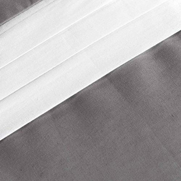Parure de lit Astoria Anthracite Blanc 220 x 240 cm
