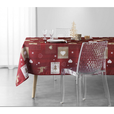 Nappe Augustin  Anti Taches 300 x 150 cm - Nappe imperméable - Résistante et Lavable en Machine