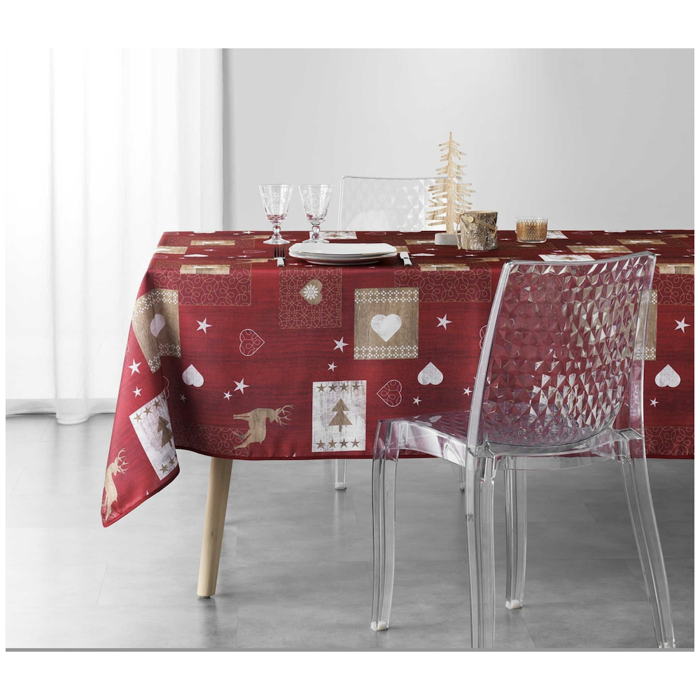 Nappe Augustin Anti Taches 300 x 150 cm - Nappe imperméable - Résistante et Lavable en Machine