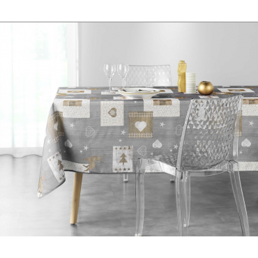 Nappe Augustin  Anti Taches 300 x 150 cm - Nappe imperméable - Résistante et Lavable en Machine