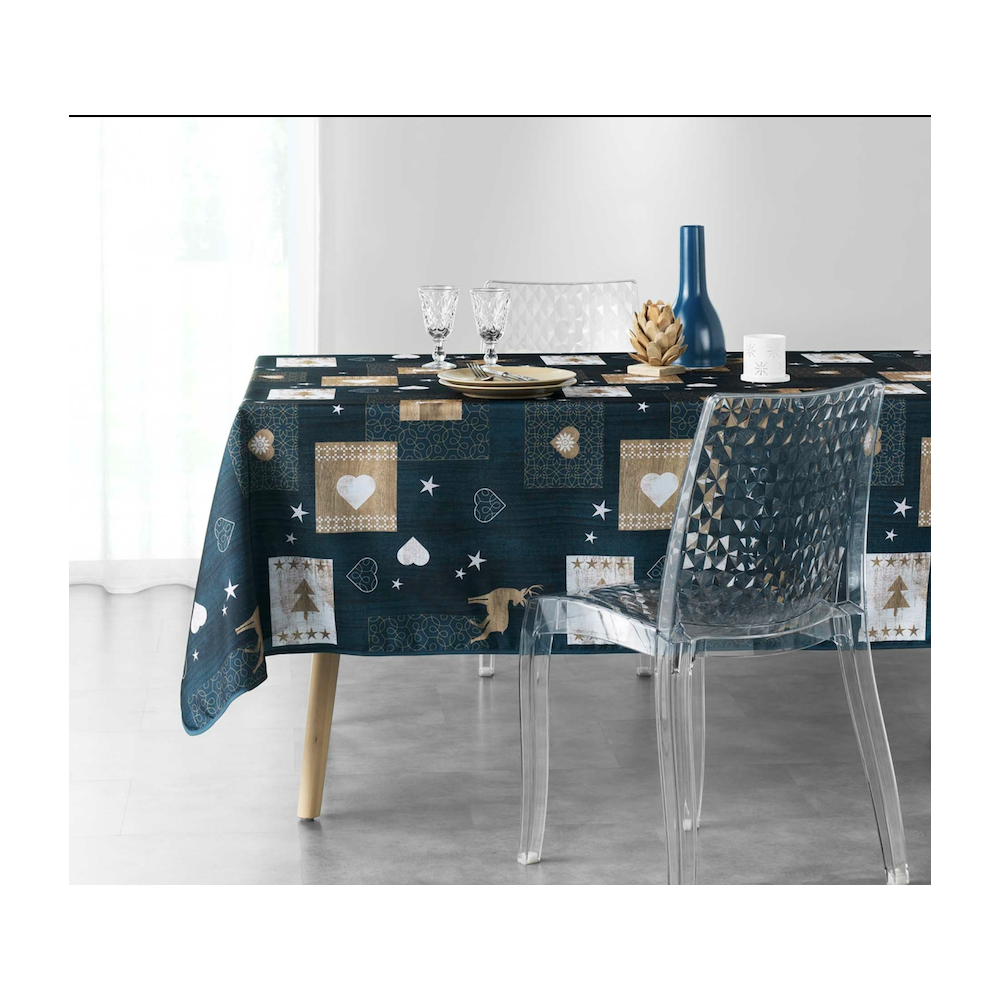 Nappe Augustin - Anti Taches 240 x 150 cm - Nappe imperméable - Résistante et Lavable en Machine