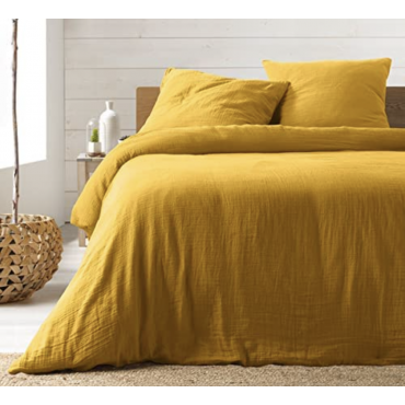 parure de lit Jaune