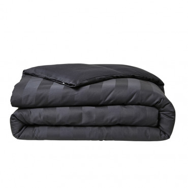 Parure de lit 100% Coton – Housse de Couette Prestige + Taies d’Oreillers 63x63cm – Satin de Coton