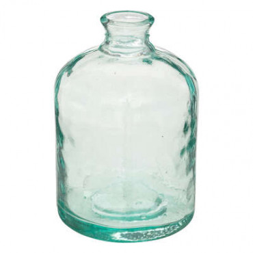 Vase en verre recyclé Imet transparent – D 12 x H 20 cm