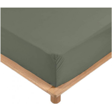 drap housse vert