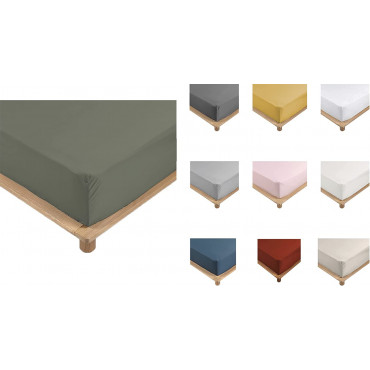 drap housse kaki