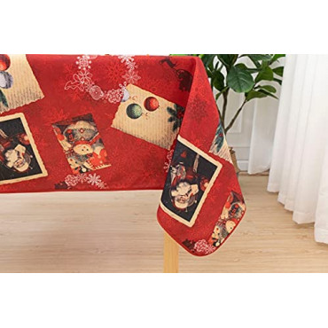 Nappe de noël Anti tâches 150 x 240 cm TRAINEAU