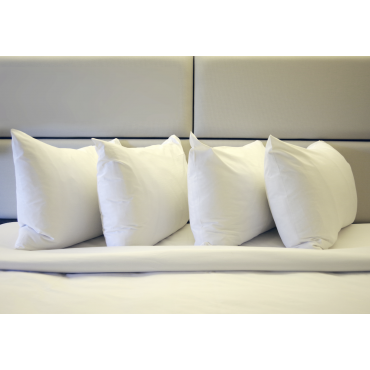 Oreiller rectangulaire ou carré moelleux 100% Polyester Fibres Creuses Coussin Promo Linge