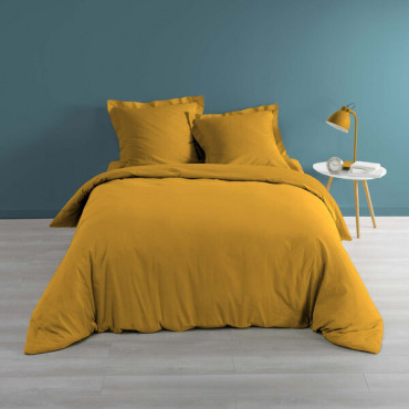 Housse de couette Percale Unie – Parure de Lit Luxe et Confort