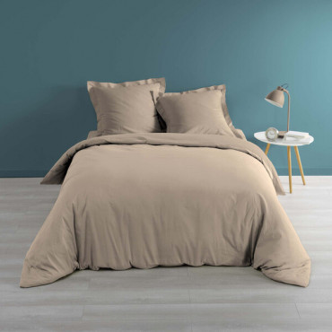 Housse de couette Percale Unie – Parure de Lit Luxe et Confort