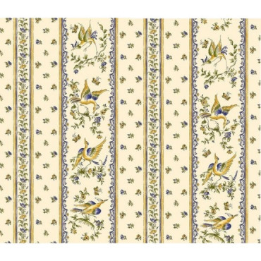 Nappe Provençale Rectangle Anti-Tâche Moustier Bleu 100% Polyester