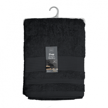 Serviette de Douche éponge – Drap de Douche 100% Coton 500g/m² – Serviette de Bain 70x130cm