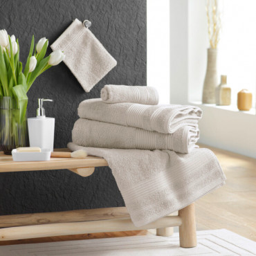 Serviette de Douche éponge – Drap de Douche 100% Coton 500g/m² – Serviette de Bain 70x130cm