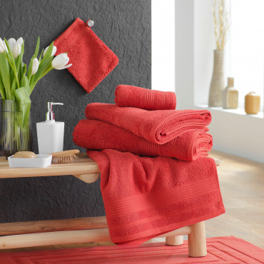 Serviette de Douche éponge – Drap de Douche 100% Coton 500g/m² – Serviette de Bain 70x130cm