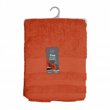 Serviette de Douche éponge – Drap de Douche 100% Coton 500g/m² – Serviette de Bain 70x130cm