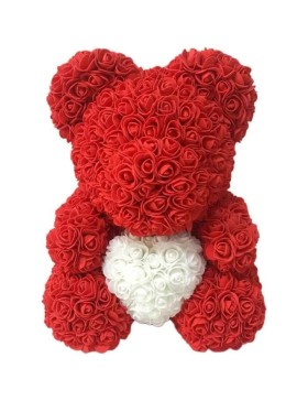 ours en rose rouge