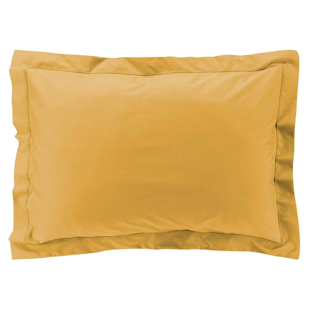 Taies d'oreiller x2 Percale 50x70 cm Jaune Taies d'oreiller x2 Percale 50x70 cm Jaune