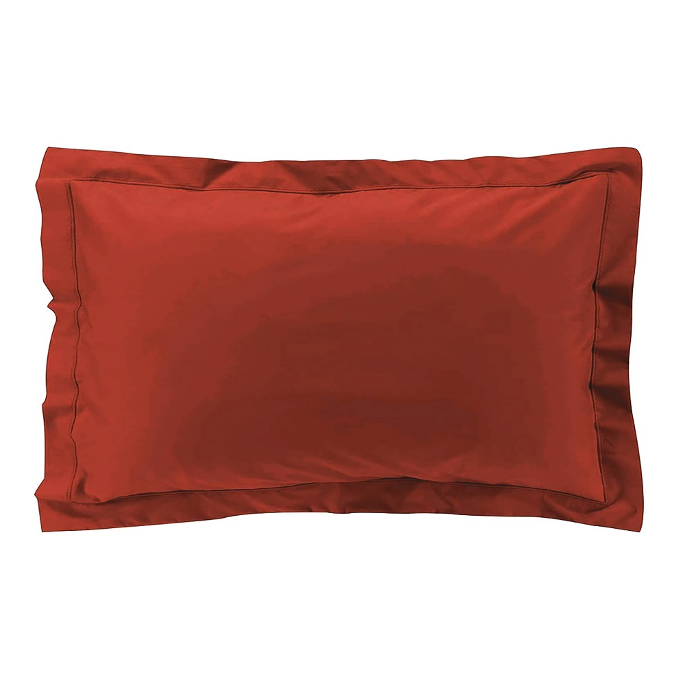 Taies d'oreiller x2 Percale 50x70 cm Rouge Taies d'oreiller x2 Percale 50x70 cm Rouge