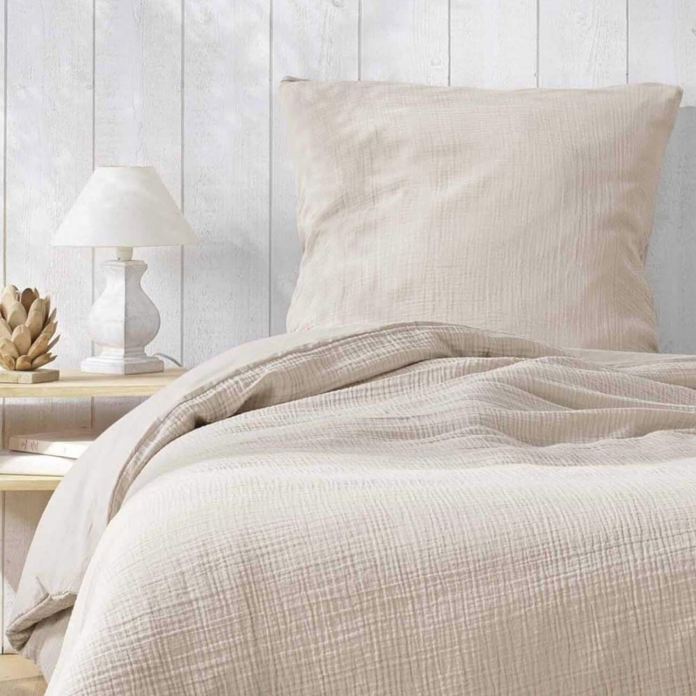 Parure de Lit en Gaze de Coton - pour Lit Une Place - Parure de Couette 140x200cm