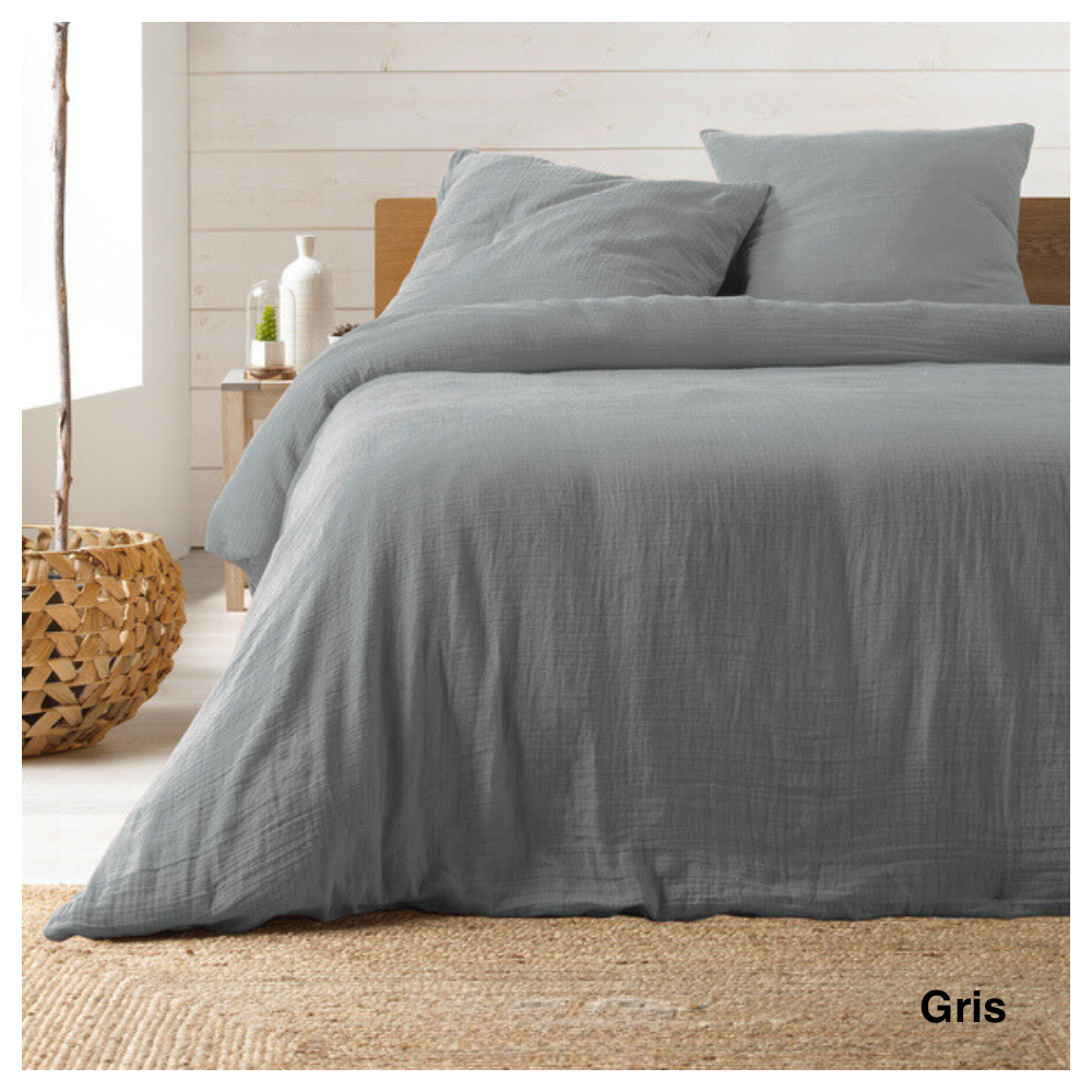 Parure de lit en Gaze de Coton 240x260cm_