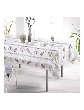 Promo Linge Nappe Provençale Rectangle Anti-Tâche Charme Naturel 100% Polyester