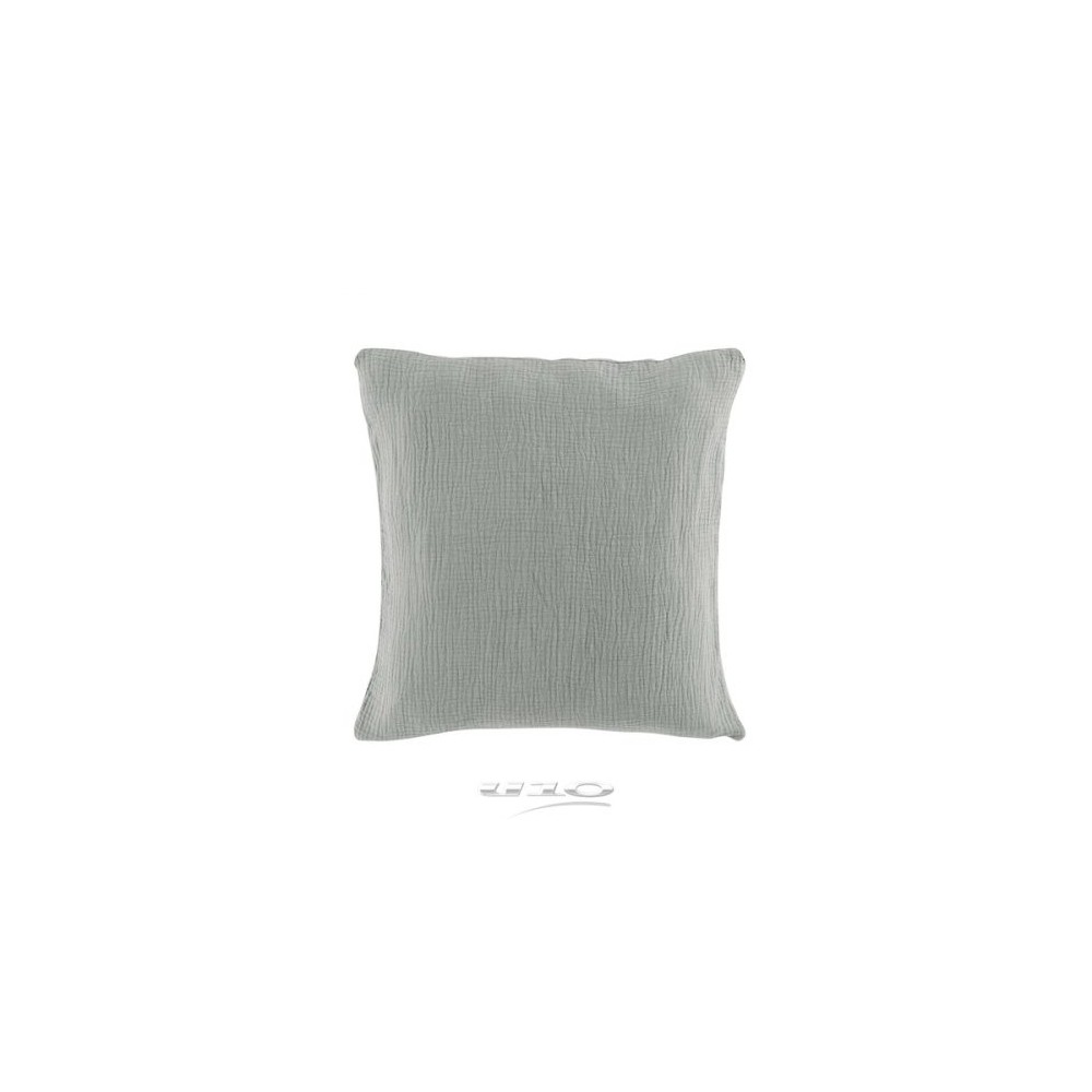 Coussins en Gaze de coton Gris 40 x 40 cm Coussins en Gaze de coton Gris 40 x 40 cm