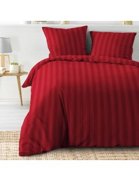 Parure de Lit - Cléo UNI Housse de Couette 240 x 220 cm + Taies d'Oreiller