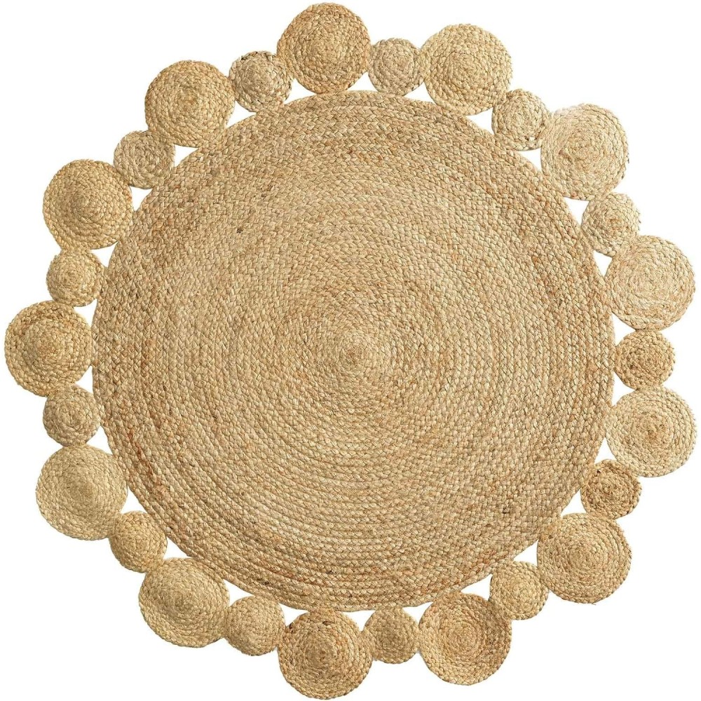 Tapis Rond 120 cm Jute Ajouré Cordou