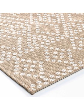 Tapis Rectangle Tania Tissé Plat - 120x170 cm ou 160x230 cm - Élégance et Durabilité