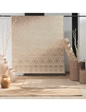 Tapis Rectangle Tania Tissé Plat - 120x170 cm ou 160x230 cm - Élégance et Durabilité