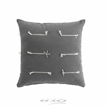 Coussins déco Anthracite 40 x 40 cm Filéo