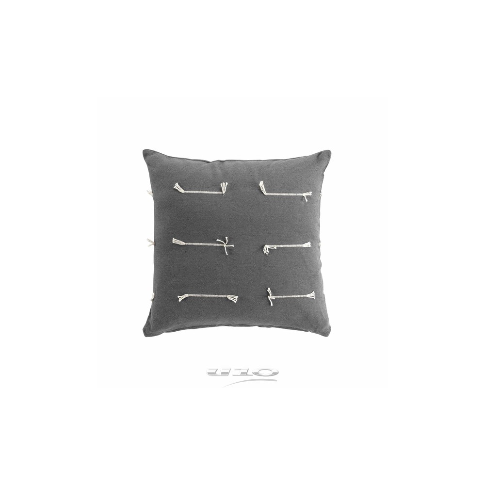Coussins déco Anthracite 40 x 40 cm Filéo Coussins déco Anthracite 40 x 40 cm Filéo