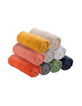 Drap Housse Gaze de coton - Bonnet 30 Cm - Plusieurs Tailles - Plusieurs Coloris