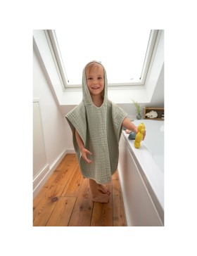 Poncho Bébé - Gaze de Coton - 100 % Coton
