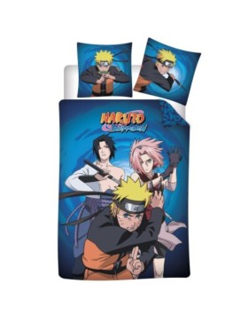 Parure de Lit Naruto Shippuden – Housse de Couette Réversible + Taie d'oreiller