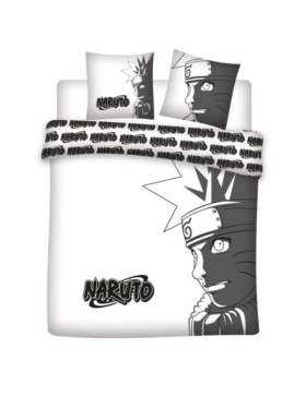 Parure de Lit Double Naruto Shippuden – Housse de Couette + 2 Taies d'oreiller