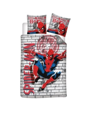 Parure de Lit Réversible Spider-Man Marvel Comics – Housse de Couette + Taie d’Oreiller