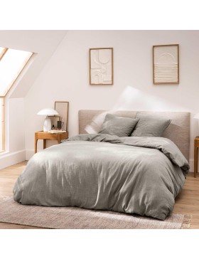 Parure de Lit 3 Pièces - 100% Coton Fils Teints - Meline