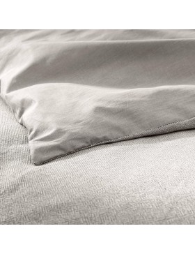 Parure de Lit 3 Pièces - 100% Coton Fils Teints - Meline
