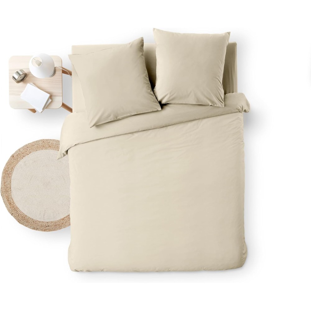 Parure de Lit 3 Pièces - 100% Coton Fils Teints - Meline