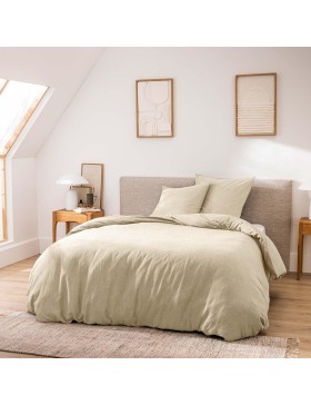 Parure de Lit 3 Pièces - 100% Coton Fils Teints - Meline