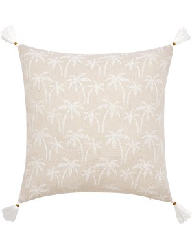 Coussin Déhoussable Compressé 45x45 cm Polycoton Imprimé - SAHARIS