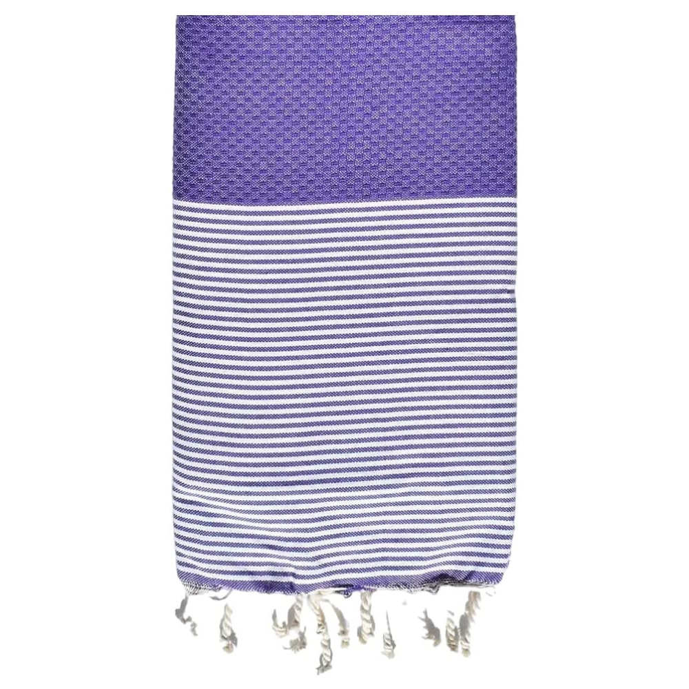 Fouta de Plage Nid d’Abeille 100% coton - Douceur et confort – Serviette de Plage - 100x200cm