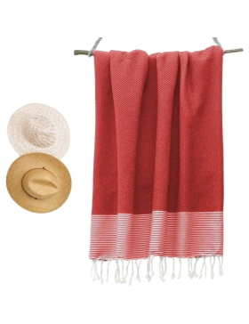Fouta de Plage Nid d’Abeille 100% coton - Douceur et confort – Serviette de Plage - 100x200cm