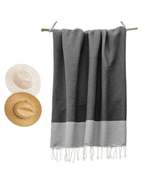 Fouta de Plage Nid d’Abeille 100% coton - Douceur et confort – Serviette de Plage - 100x200cm
