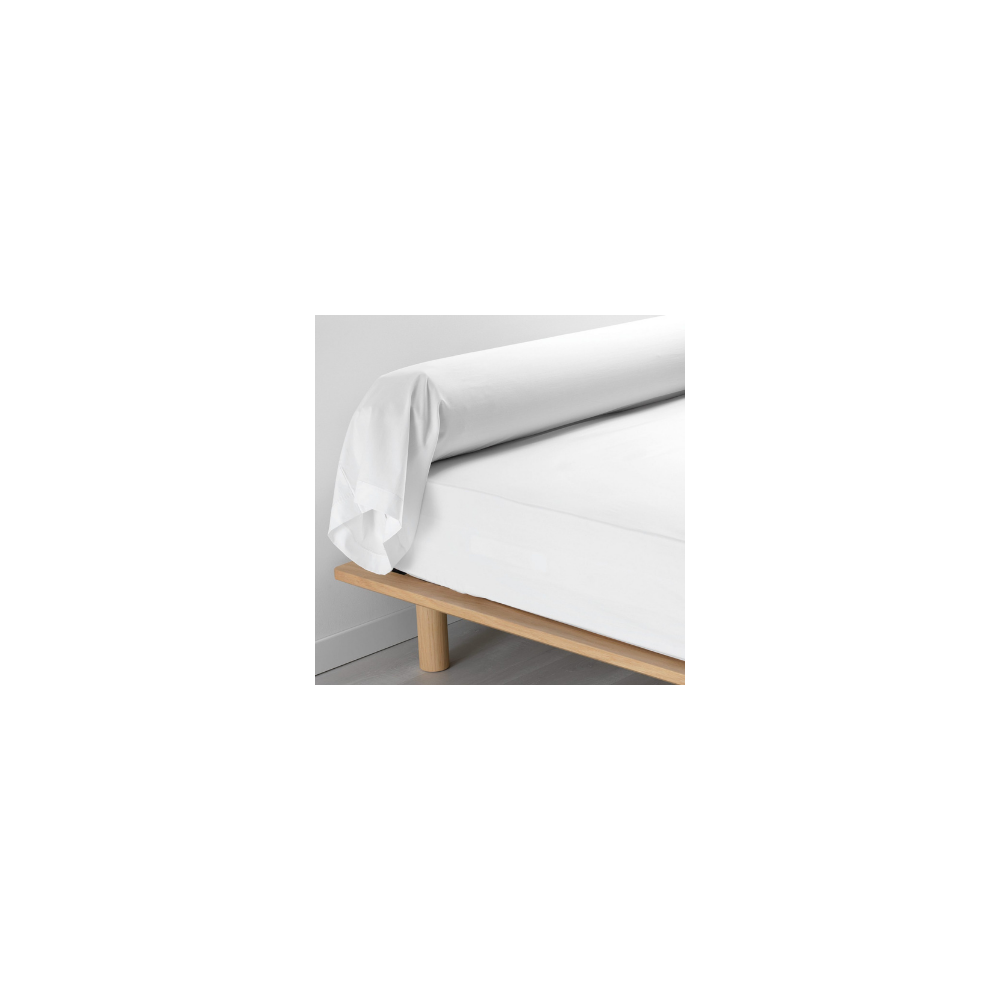 Taie De Traversin 85x185 cm Percale Blanc Taie De Traversin 85x185 cm Percale Blanc