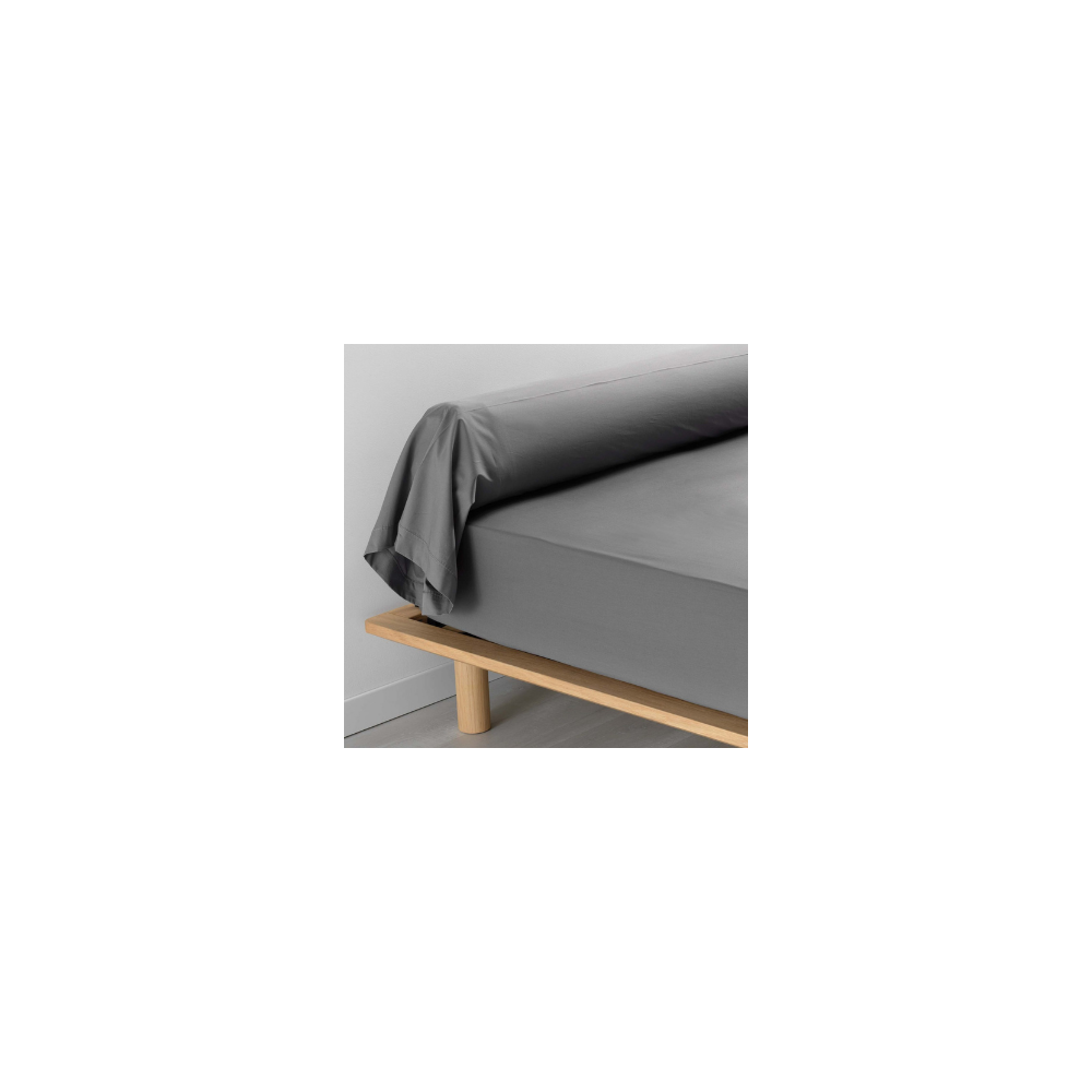Taie De Traversin 85x185 cm Percale Anthracite Taie De Traversin 85x185 cm Percale Anthracite