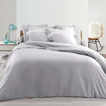 Housse de couette Percale - Astoria Gris