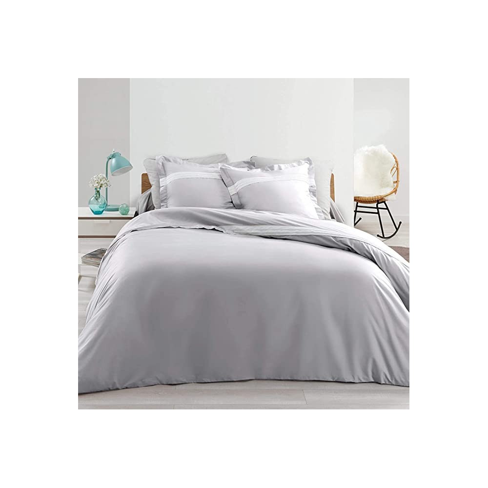 Housse de couette Percale - Astoria Gris